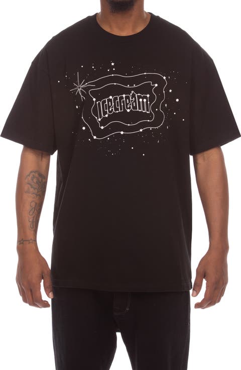 Star Gazing Cotton Graphic T-Shirt