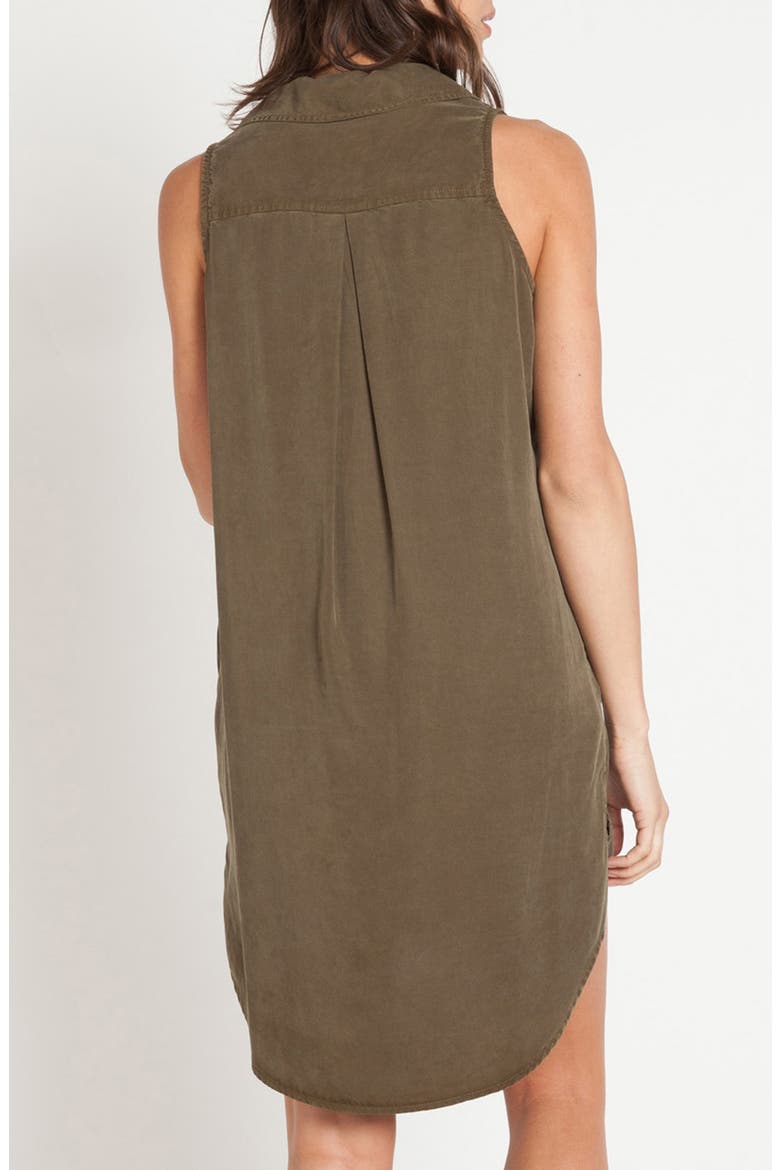 Ella Lace-Up Dress, Alternate, color, OLIVE