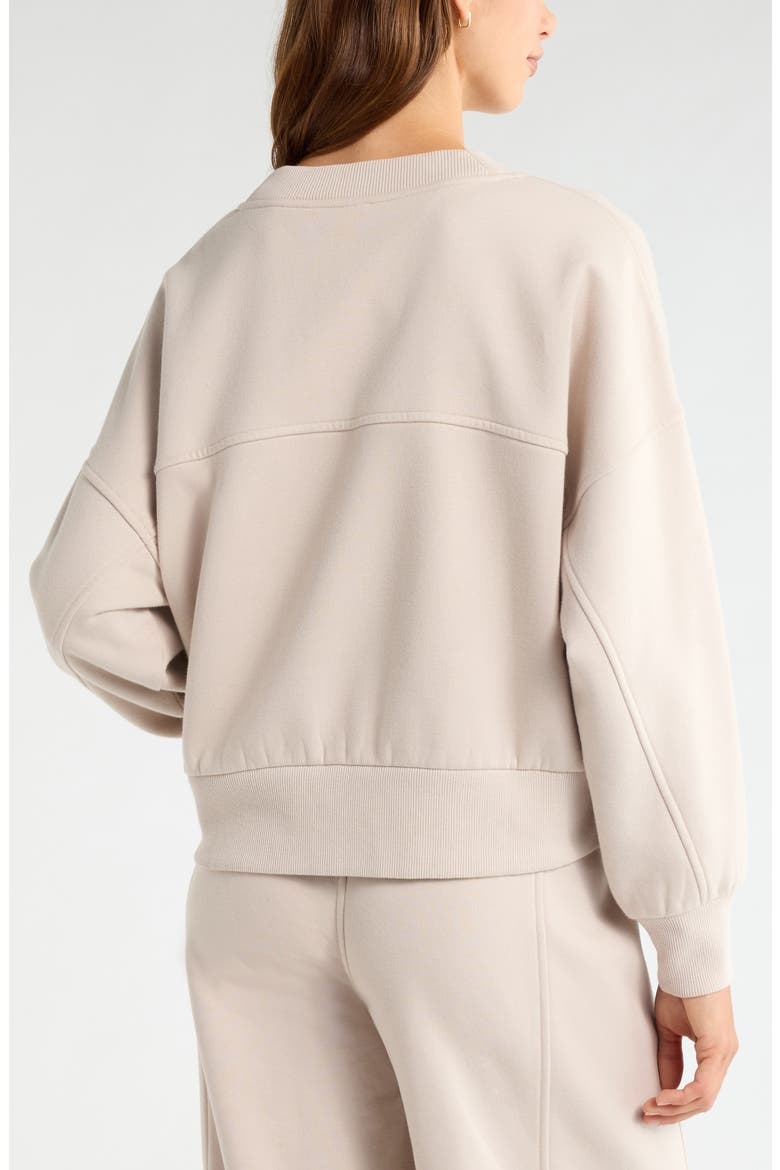 Cloud Fleece Sweatshirt, Alternate, color, GREY PEBBLE