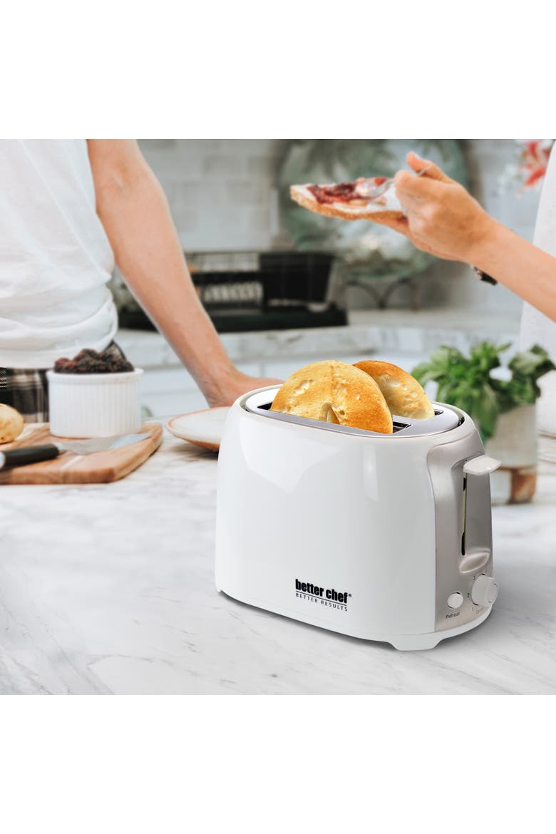Cool Touch Wide Slot Toaster, Alternate, color, White