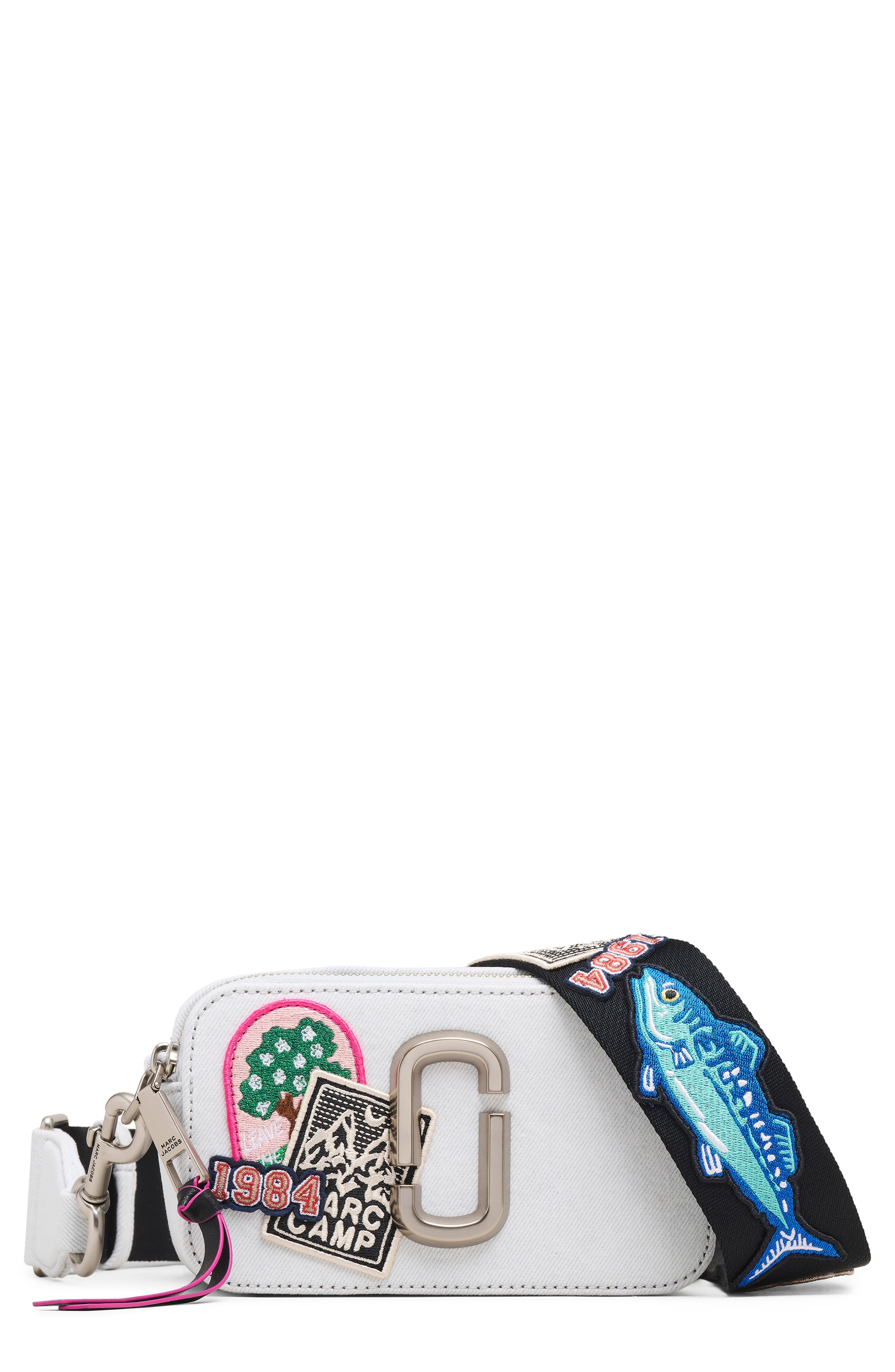 Marc Jacobs The Snapshot Bag, Main, color, Light Wash