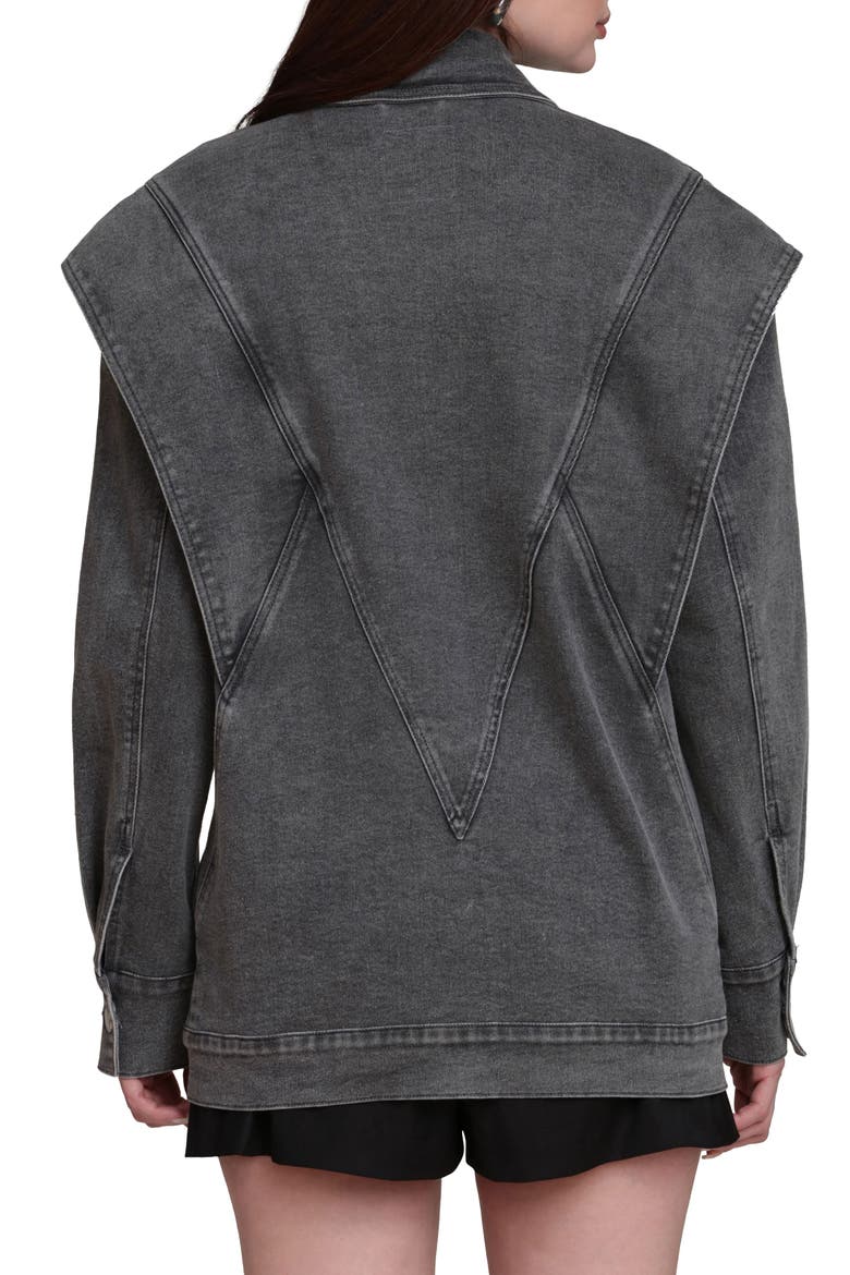 Oversize Seamed Jacket, Alternate, color, GREY WASH