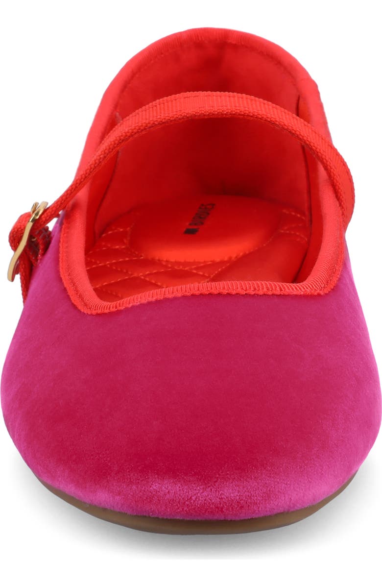 Birdies The Hummingbird Mary Jane Velvet, Alternate, color, Hot Pink Velvet