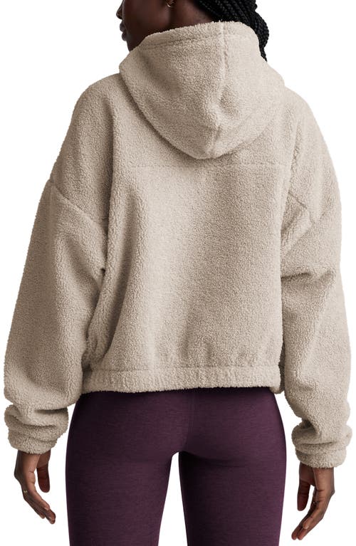 Beyond Yoga Unity Quarter Zip Hoodie In Neutral