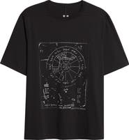 Rick Owens Temple Brad Cotton Graphic T-Shirt