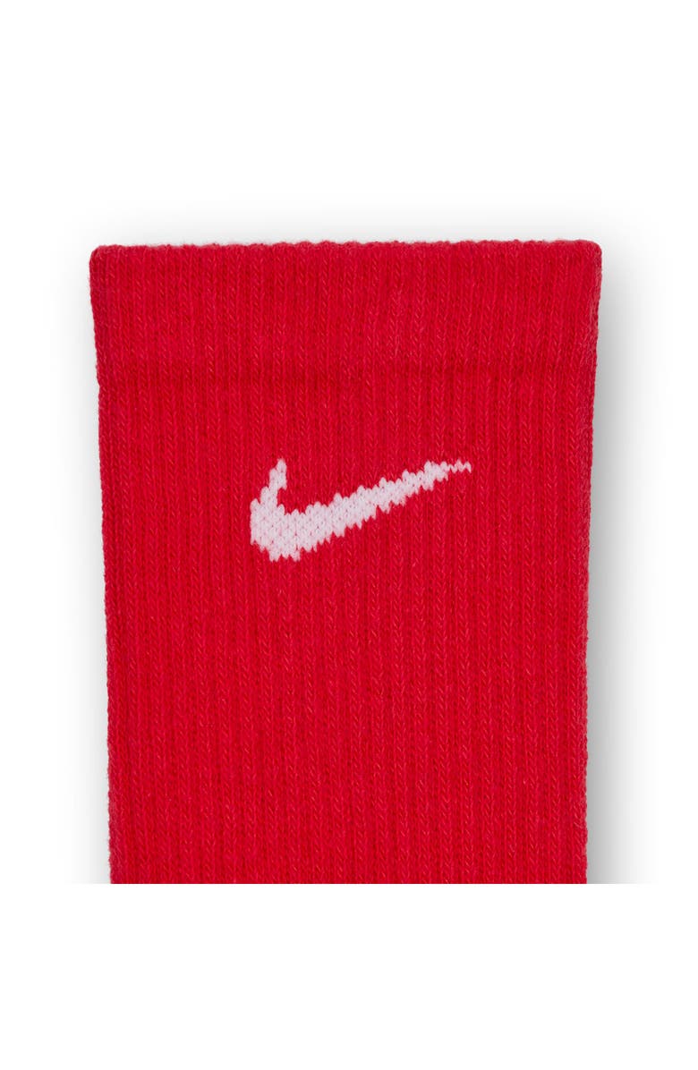 Nike Assorted 3-Pack Everyday Plus Cushion Crew Training Socks, Alternate, color, Red/White/Blue