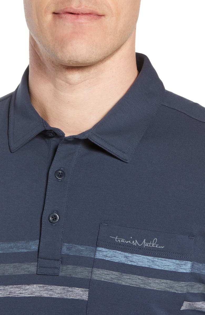 TravisMathew Travis Mathew Kartchner Chest Stripe Polo, Alternate, color,