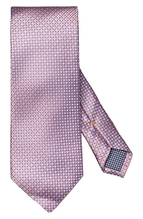 Geometric Silk Jacquard Tie