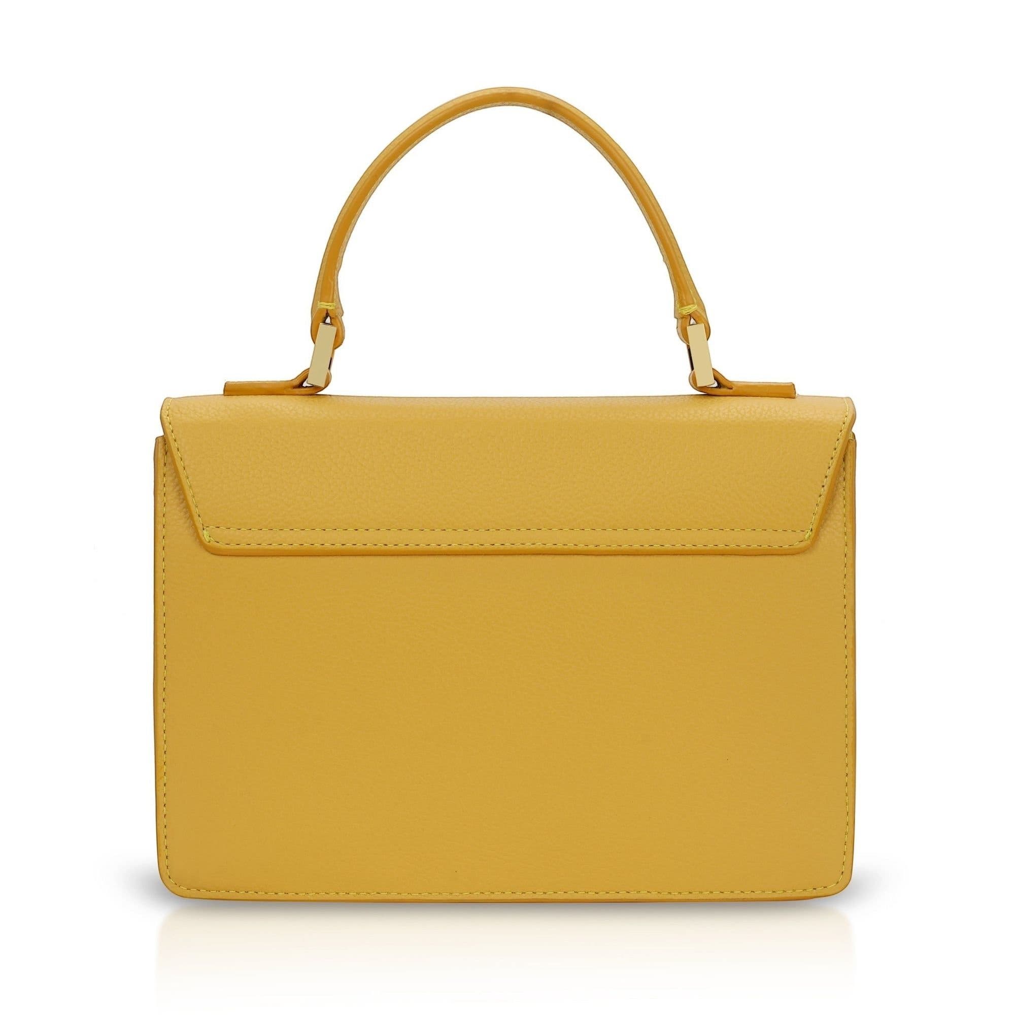 Emma Leather Satchel, Alternate, color, Yellow