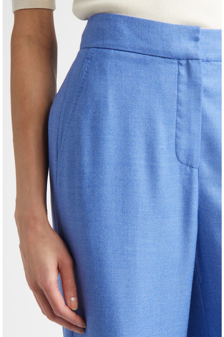 Silk & Wool Wide Leg Trousers, Alternate, color, PERIWINKLE