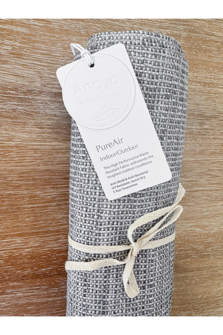Seaside Smooth Indoor Outdoor Table Runner, Alternate, color, grey