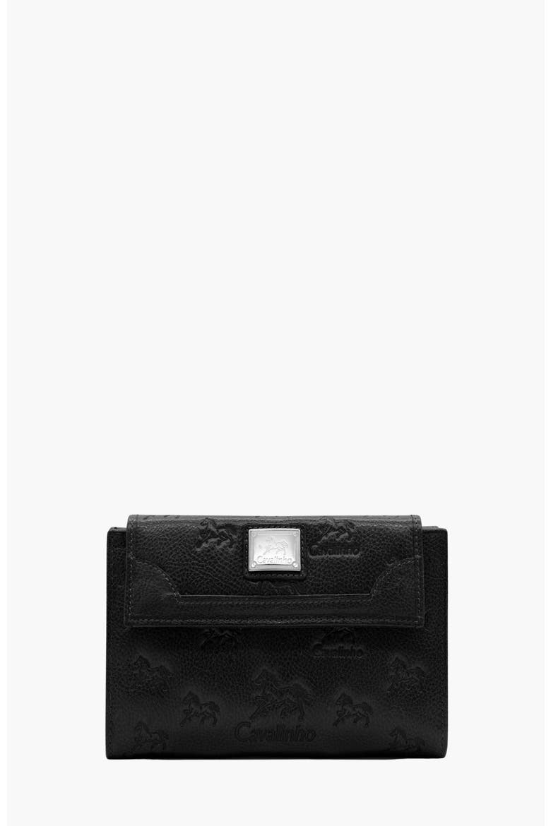 Cavalo Lusitano Leather Wallet 207, Main, color, Black