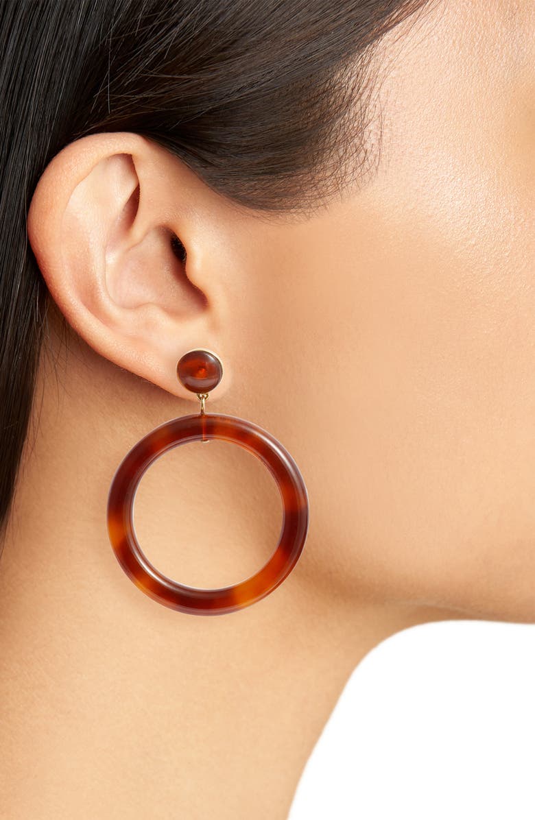 Lele Sadoughi Broadway Hoop Earrings, Alternate, color, 