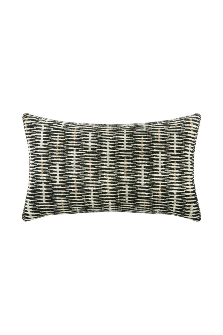 Intertwine Ebony Indoor & Outdoor Woven Accent Pillow, Main, color, Ebony