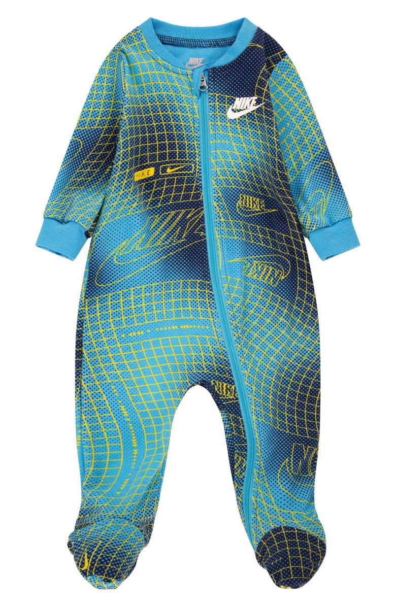 Club Grid Print Footie