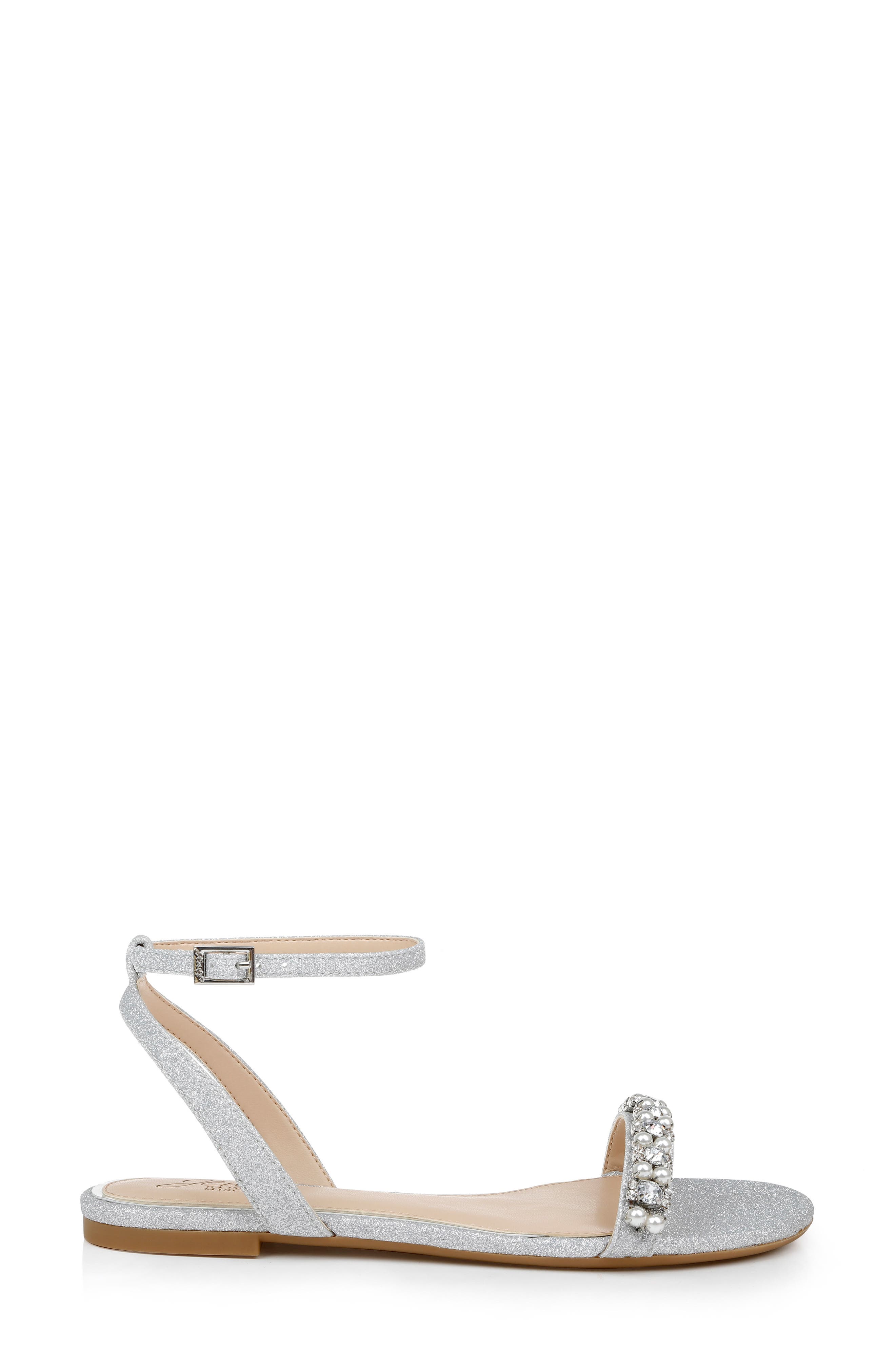 Jewel Badgley Mischka Daria Ankle Strap Sandal, Alternate, color, 