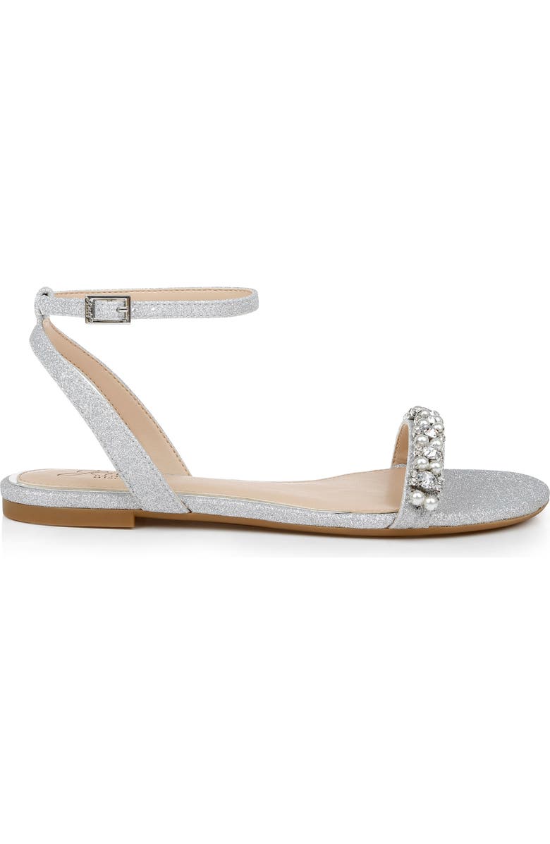 Jewel Badgley Mischka Daria Ankle Strap Sandal, Alternate, color,