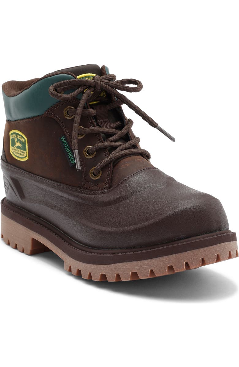 SKECHERS x John Deere Lace-Up Boot, Main, color, Chocolate