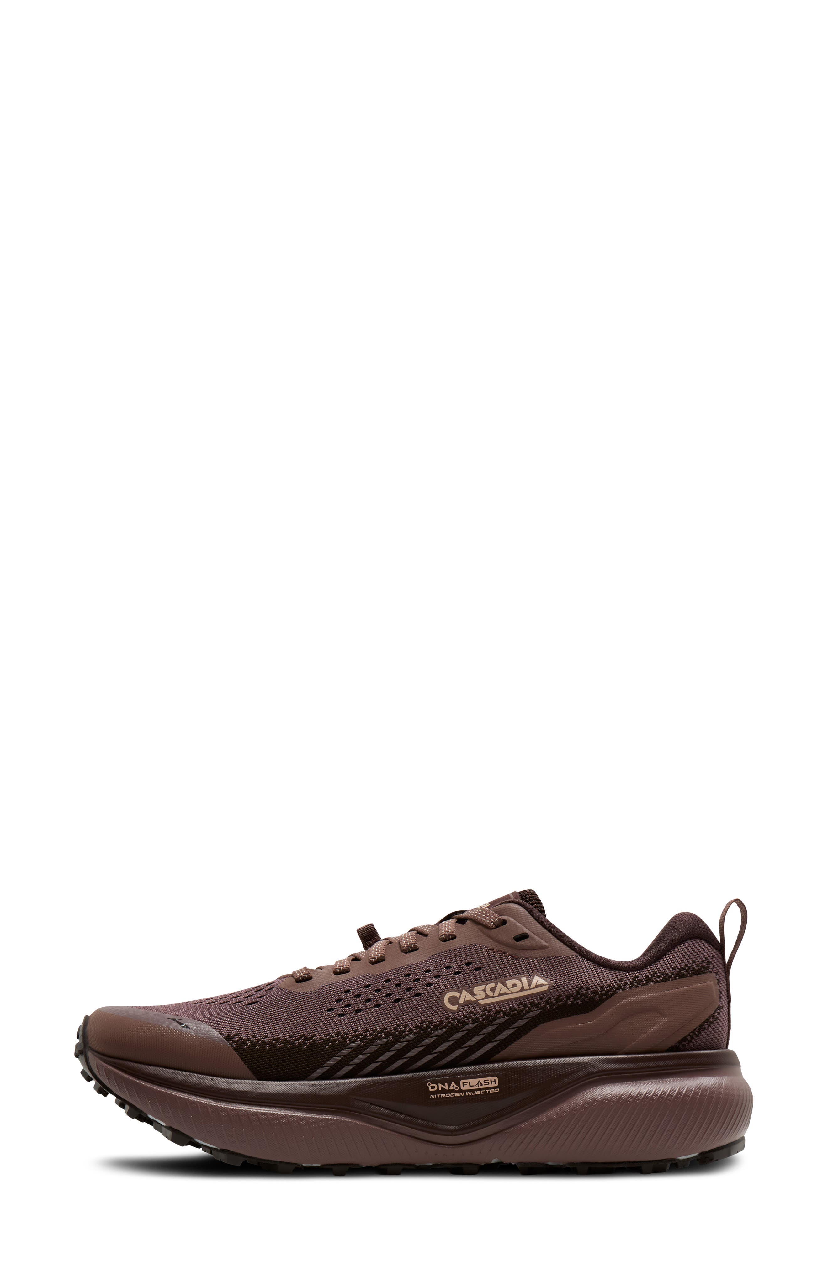 Cascadia 20 Trail Running Shoe, Alternate, color, PEPPERCORN/ COFFEE/ ROSE