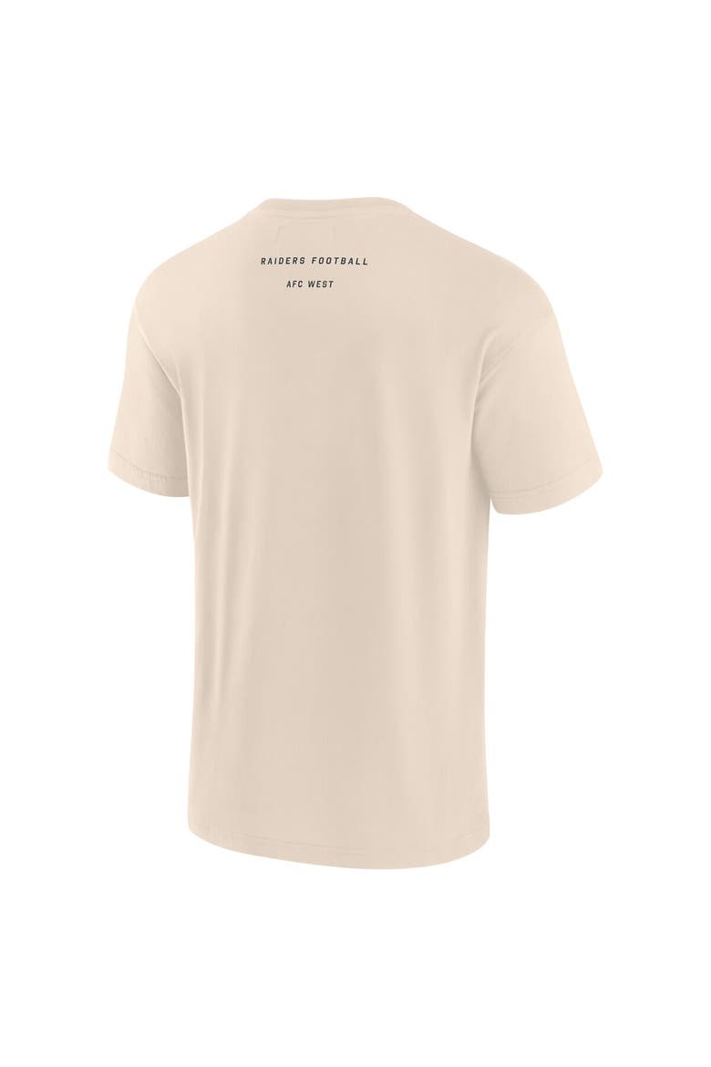 Men's Fanatics Cream Las Vegas Raiders Elements Weathered Tonal Future Ground T-Shirt, Alternate, color, Cream