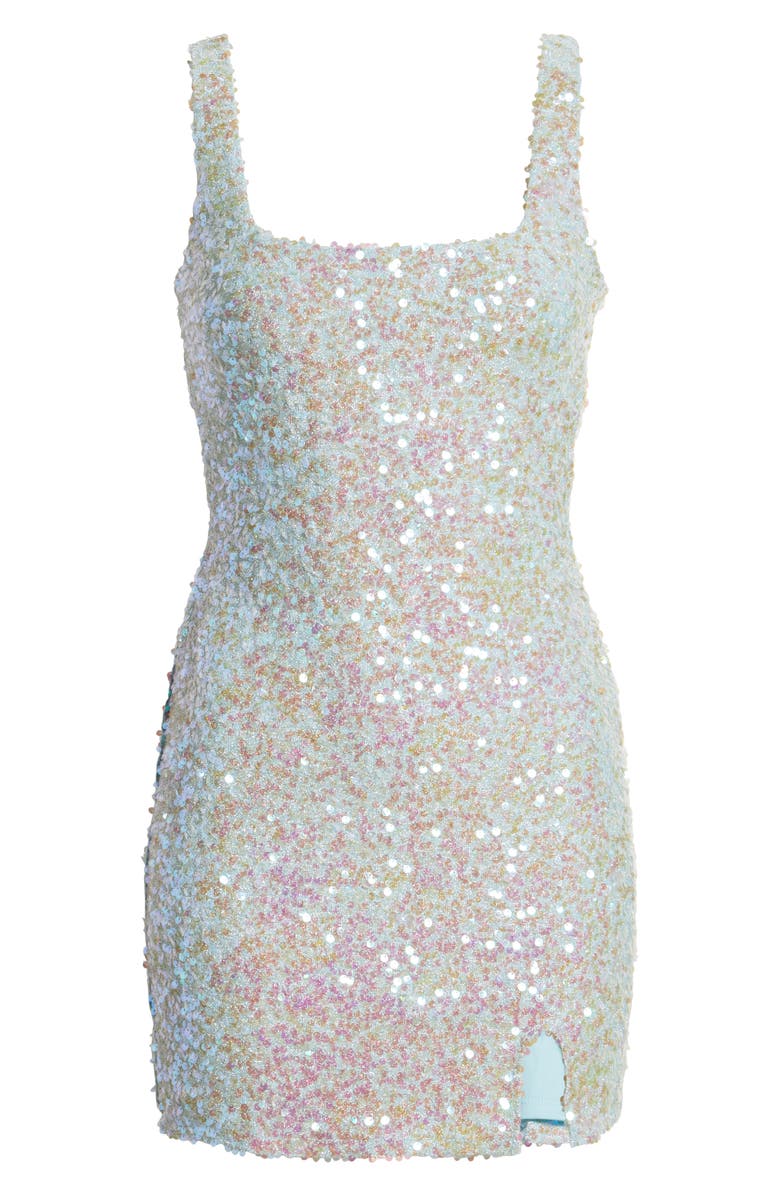 Jump Apparel Sequin Open Back Minidress, Alternate, color, 