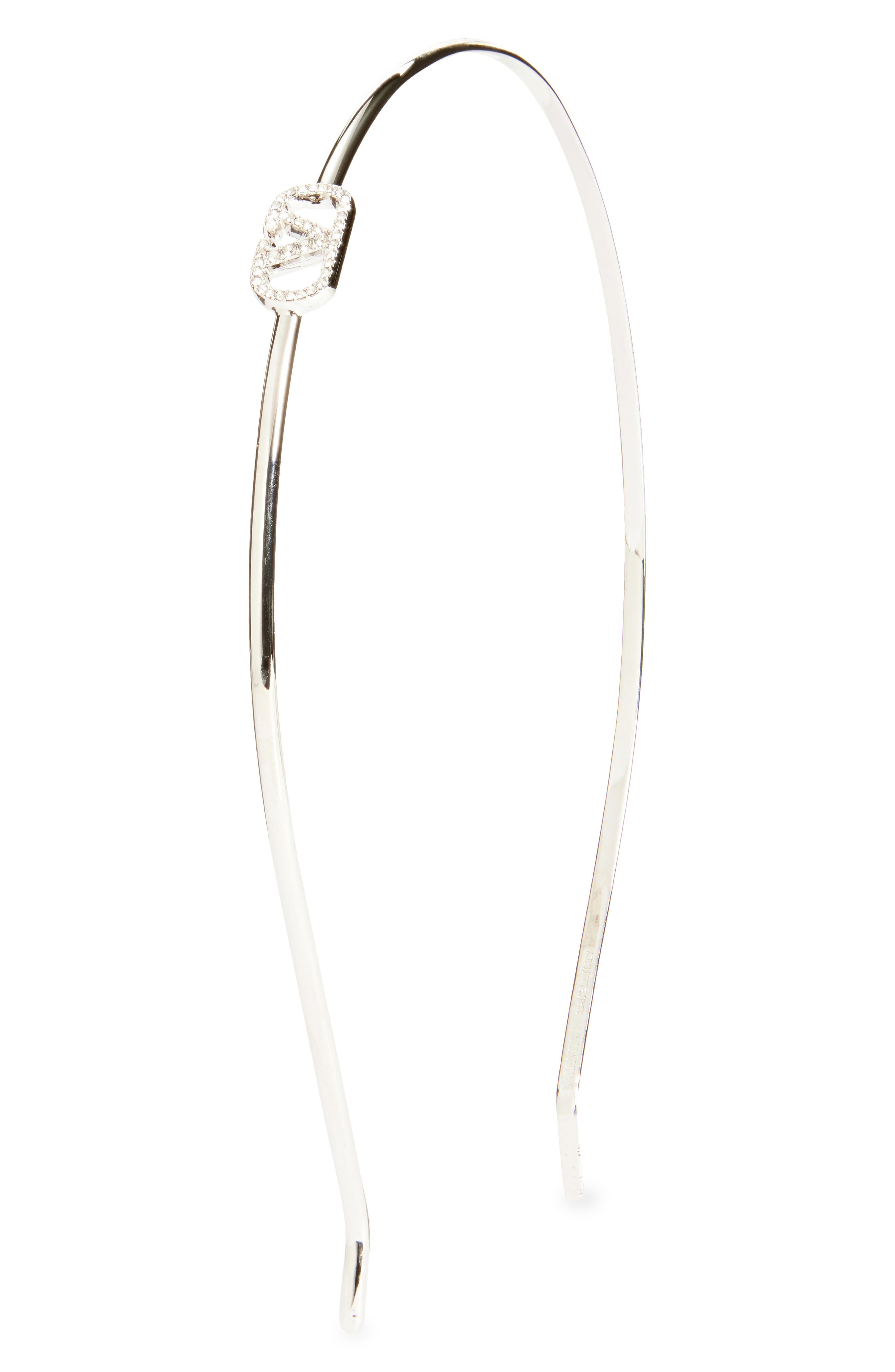 Valentino Garavani Crystal Embellished Vlogo Headband