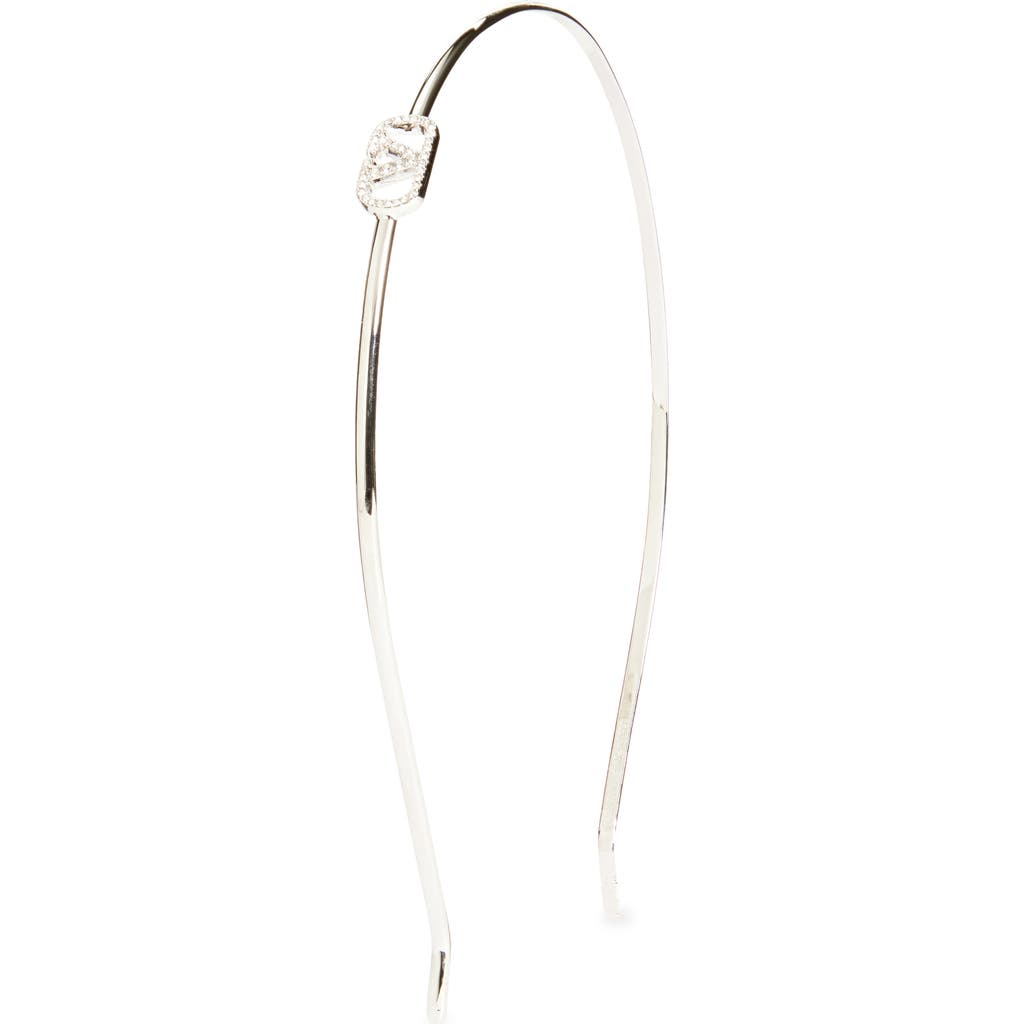 Valentino Garavani Crystal Embellished Vlogo Headband