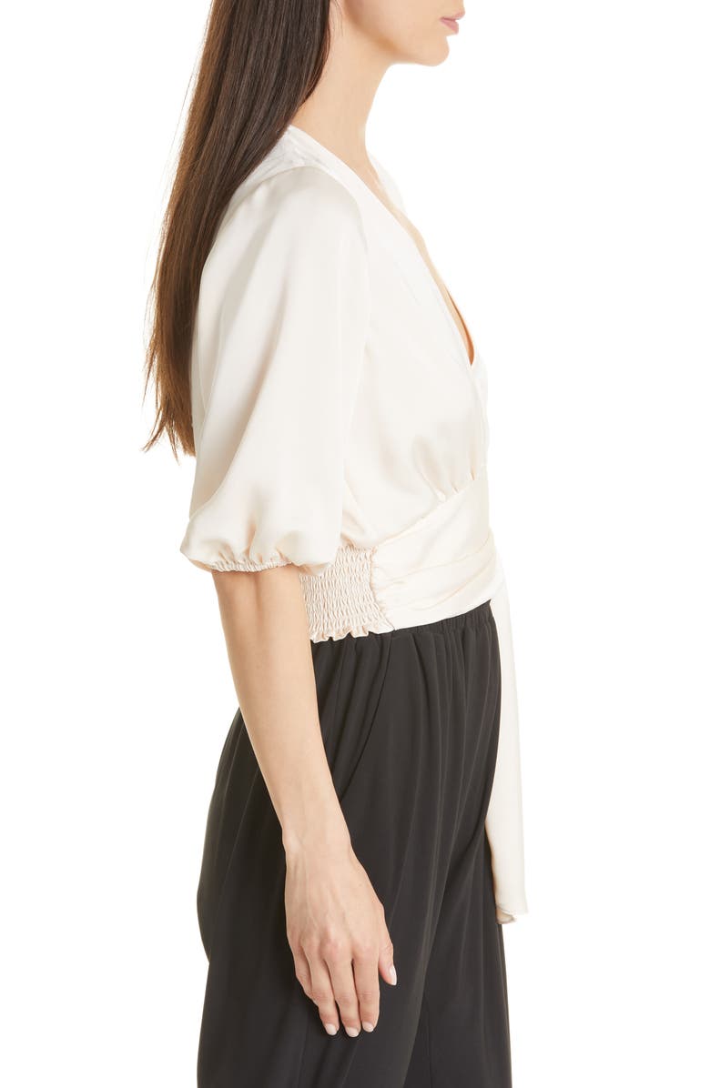 Ramy Brook Ilana V-Neck Tie Hem Top, Alternate, color,