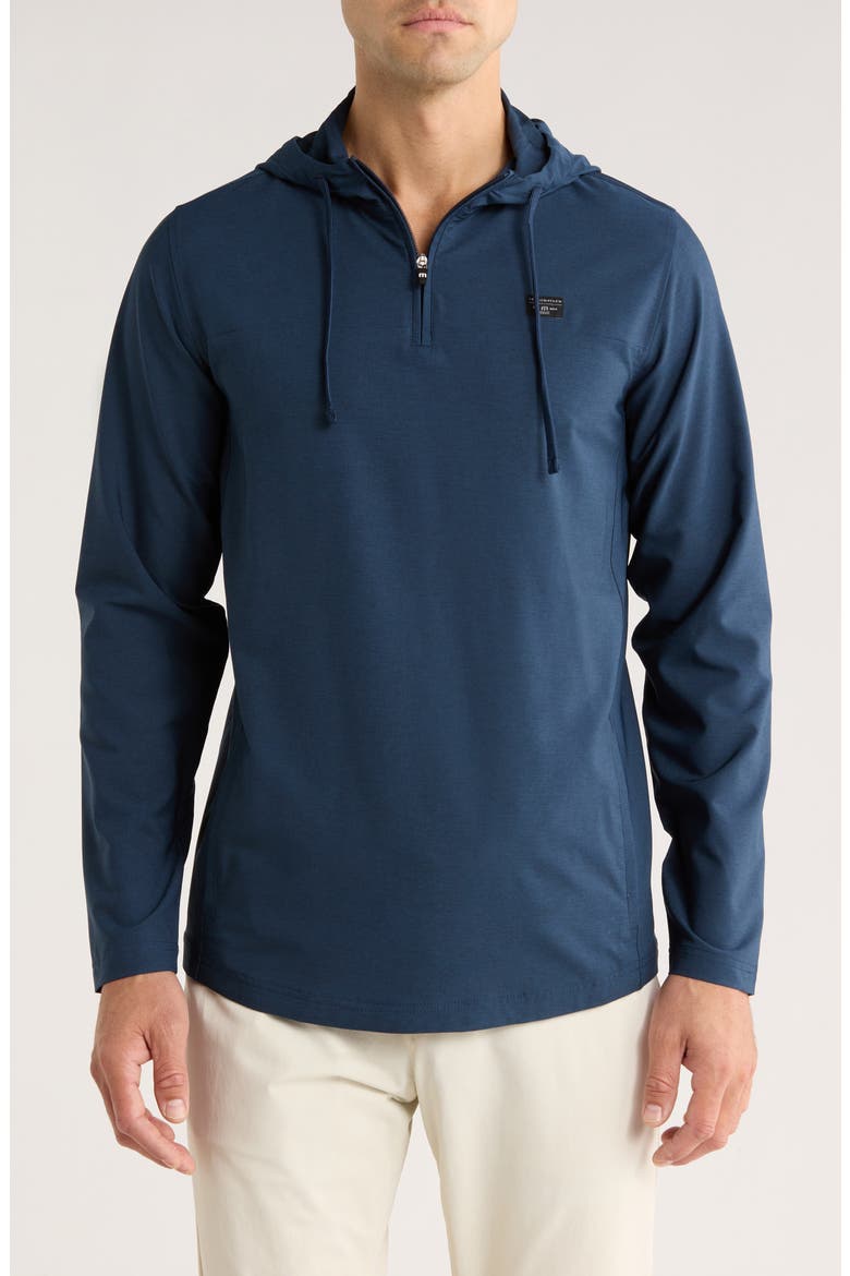 Topflight Half Zip Hoodie, Main, color, INSIGNIA