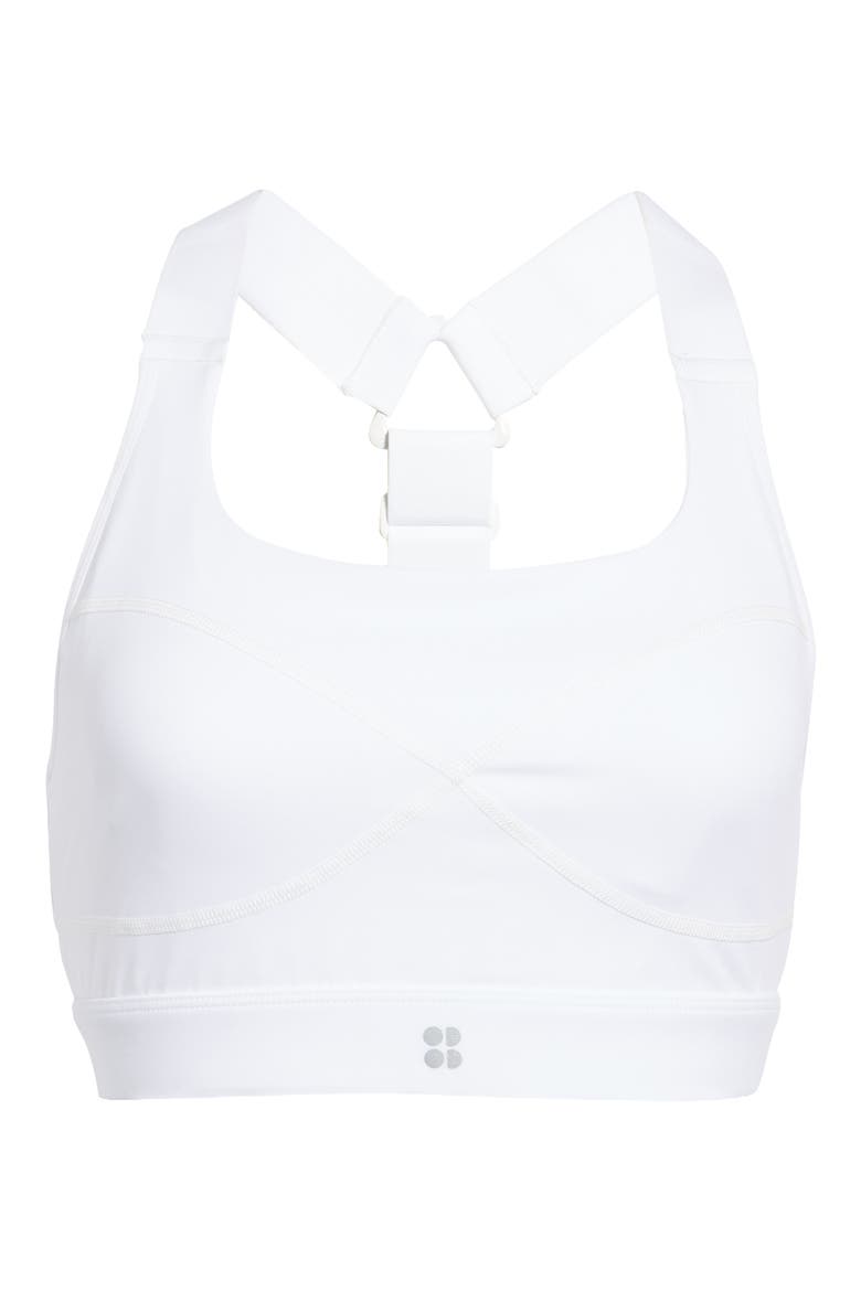 Power Medium Impact Sports Bra, Alternate, color, WHITE
