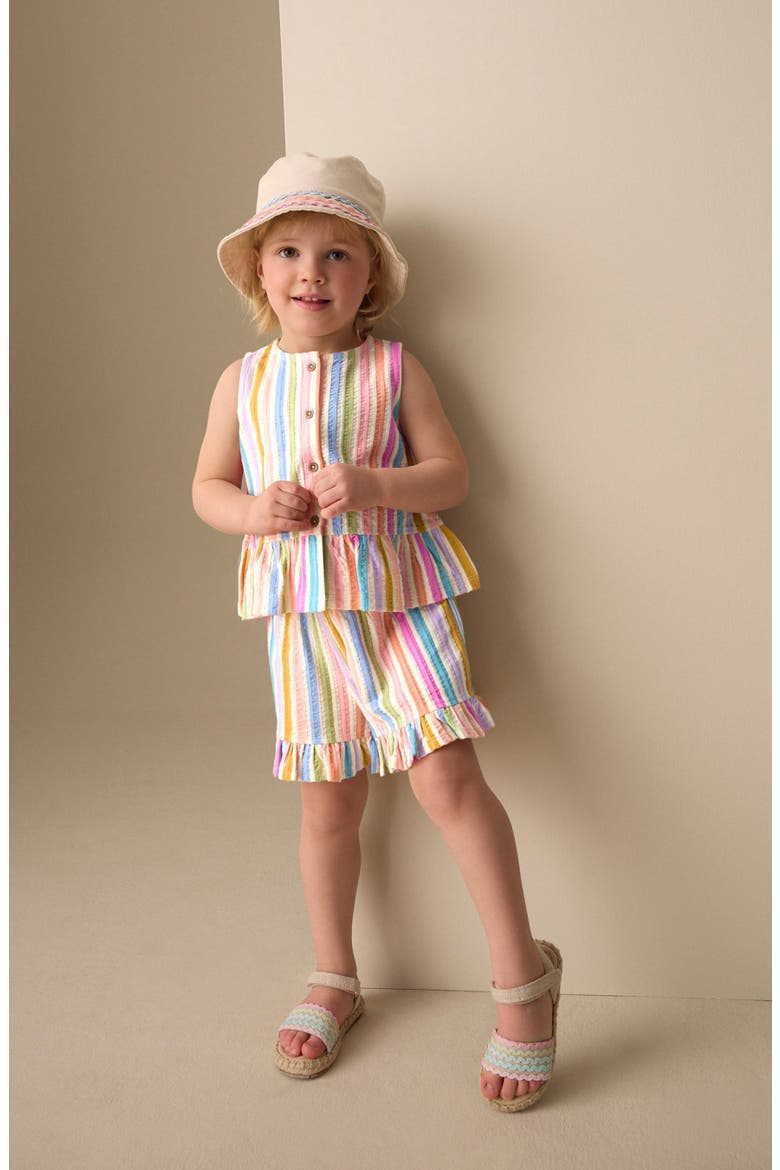 Kids' Rainbow Vest & Shorts Set, Alternate, color, MULTI RAINBOW