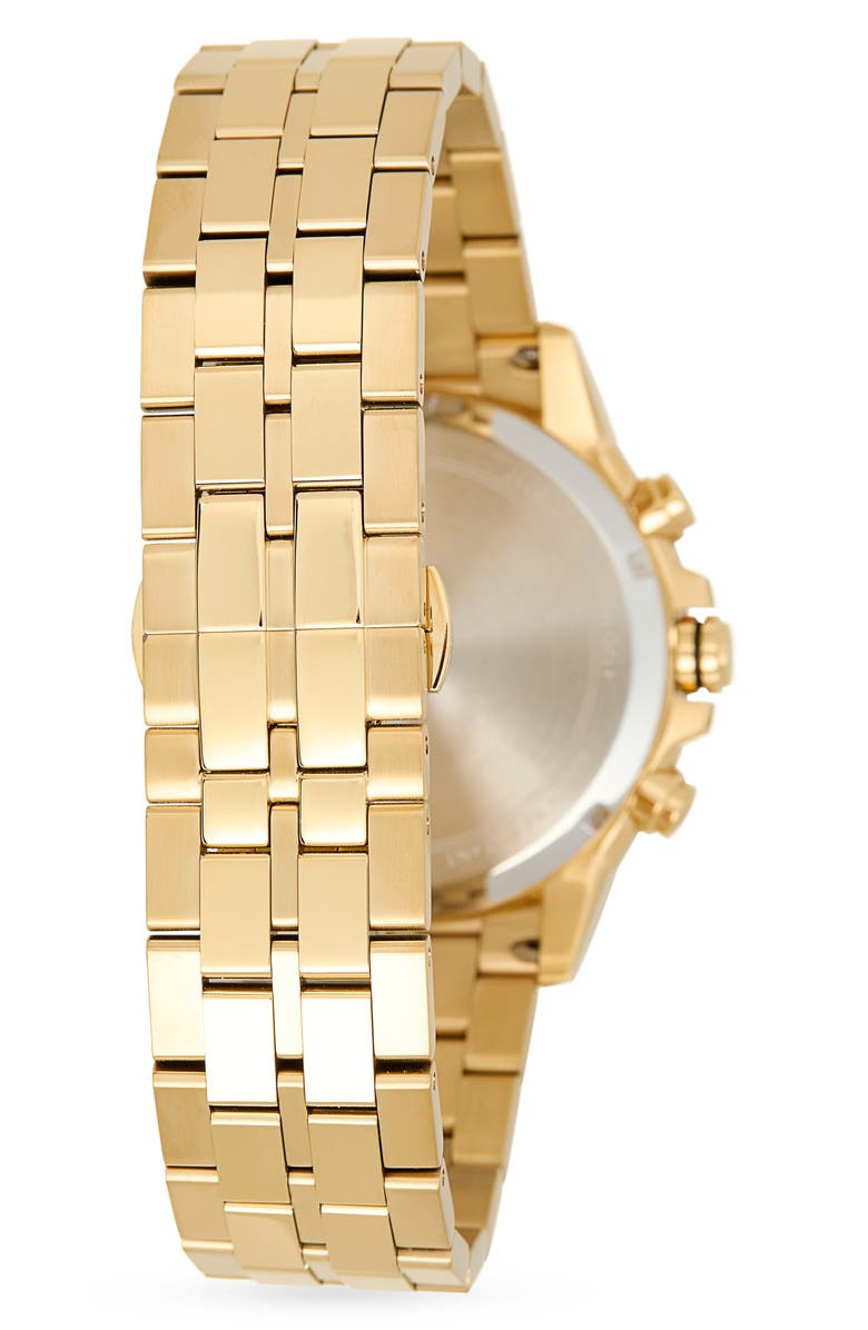 BULOVA Quartz Chronograph Bracelet Watch, 43mm, Alternate, color, Gold