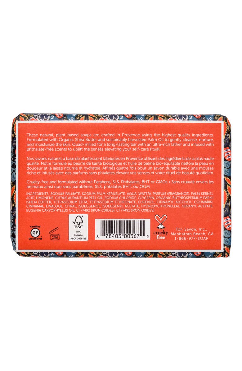 TERRA A TERRE Petit Fleur Orange Spice Bar Soap, Alternate, color, 