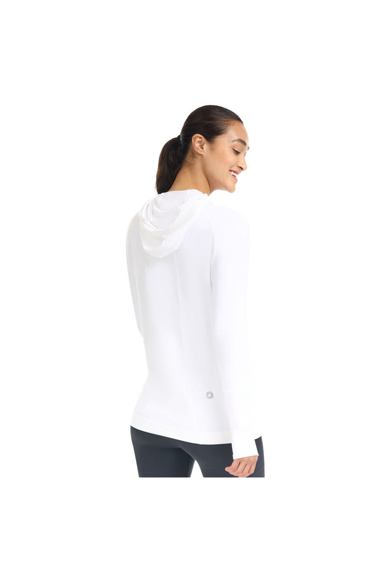 Unisex Long Sleeve UV Protection Hoodie Shirt, Alternate, color, White