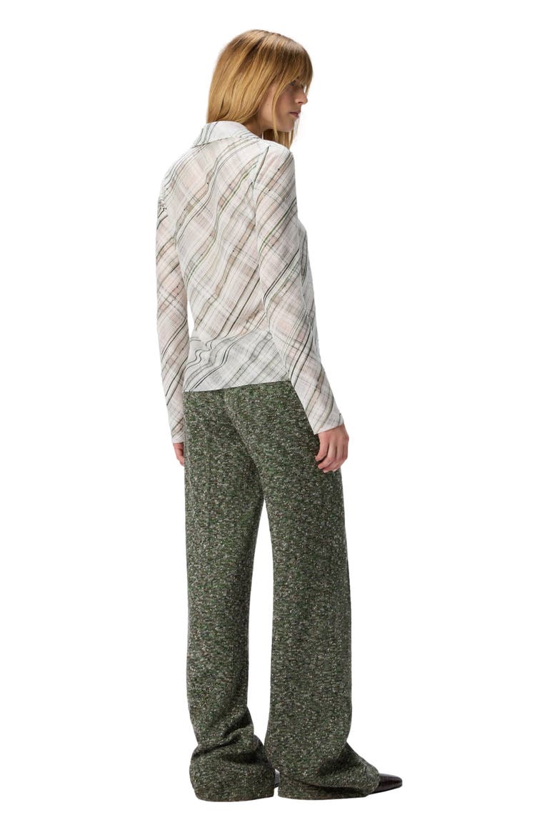 Tartan Criss-cross Shirt, Alternate, color, White