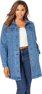 Jessica London Long Denim Jacket