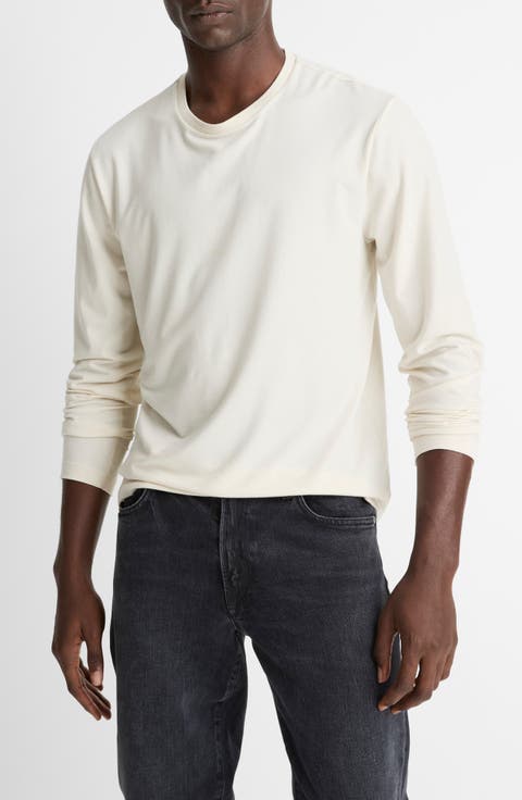 Long Sleeve Cotton & Modal Blend T-Shirt