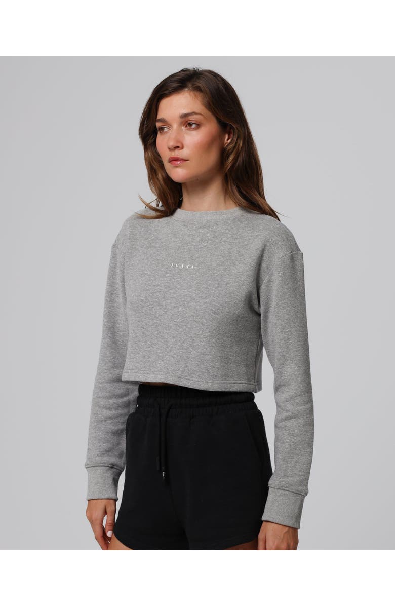 JUANA Off Hours Crewneck Sweater, Alternate, color, Gray