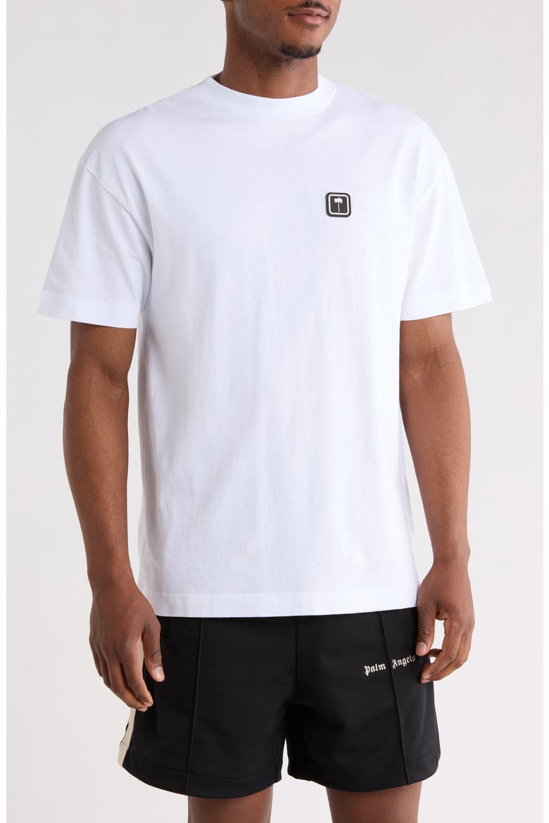 Logo Graphic Cotton T-Shirt, Main, color, WHITE BLACK