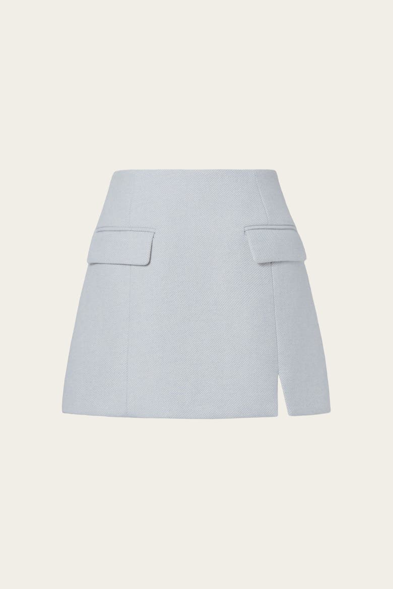 Sandra Tailored Mini Skirt, Alternate, color, Blue Fishbone