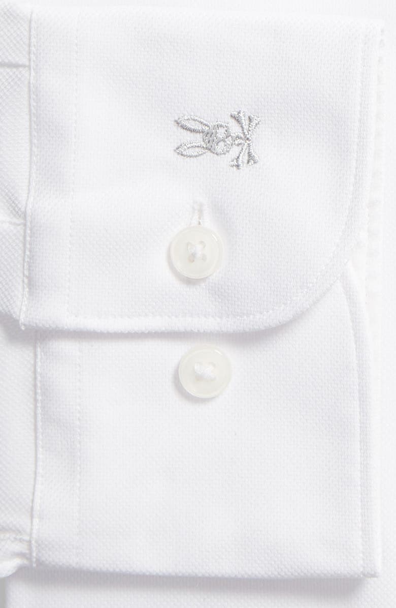 Psycho Bunny Modern Fit Solid Stretch Cotton Blend Dress Shirt, Alternate, color, 