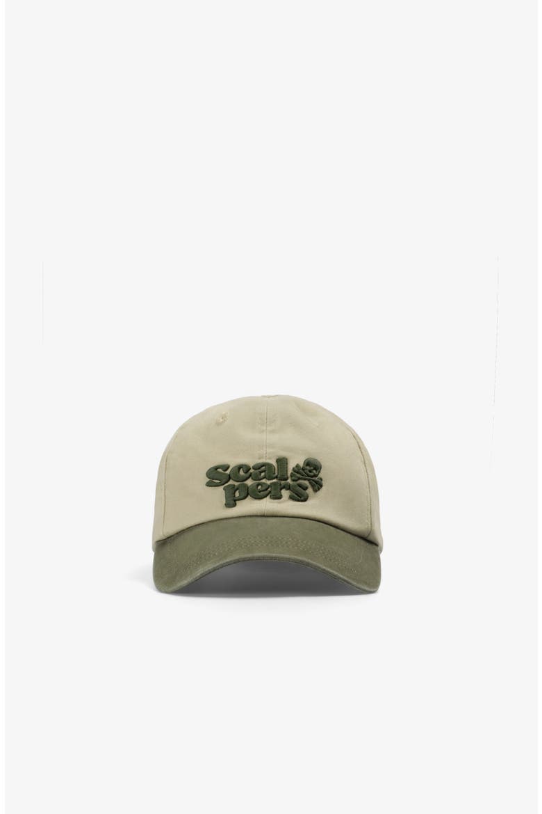 Contrast Embroidered Cap, Alternate, color, Beige