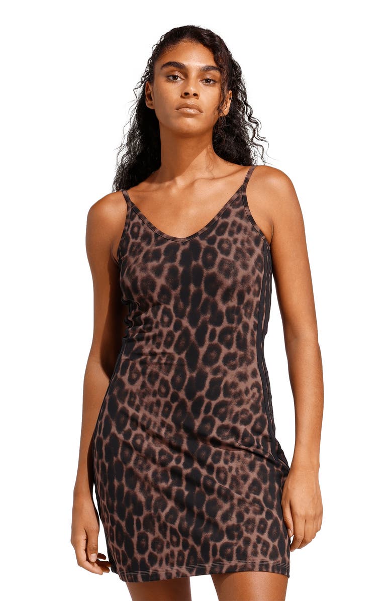 adidas 3-Stripes Minidress, Alternate, color, Multicolor/ Earth Strata