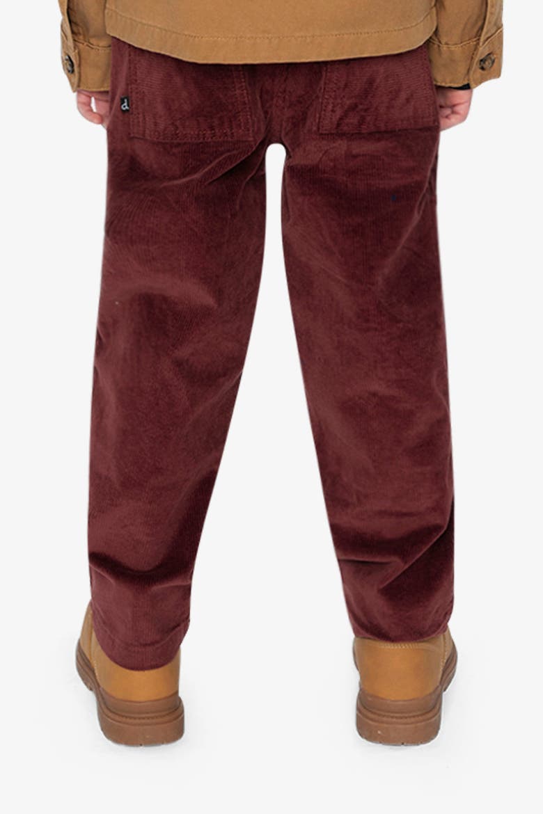 Corduroy Cargo Pocket Stretch Drawstring Pants, Alternate, color, Reddish-Brown