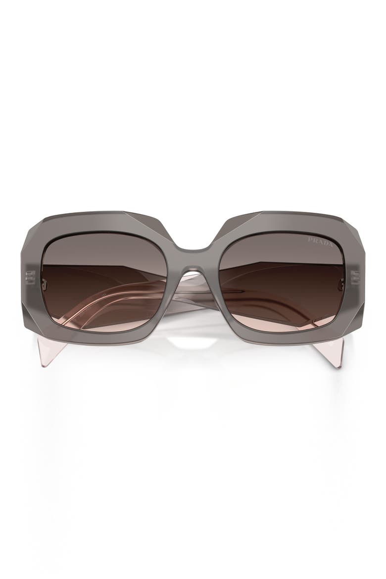55mm Square Sunglasses, Alternate, color, GREY / PINK GRADIENT GREY