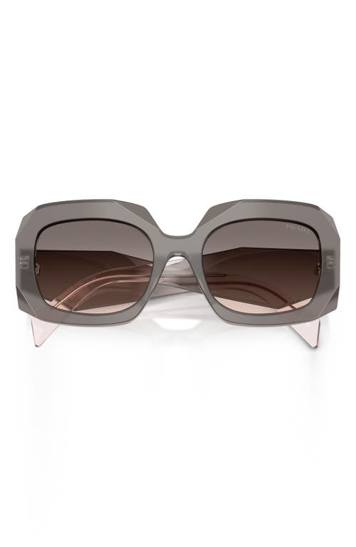 Prada 55mm Square Sunglasses In Brown