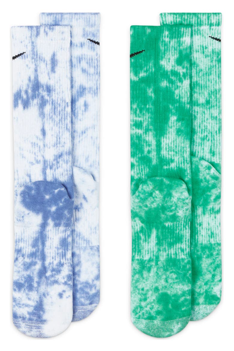 Dri-FIT 2-Pack Assorted Everyday Plus Athletic Socks, Alternate, color, MULTI-COLOR