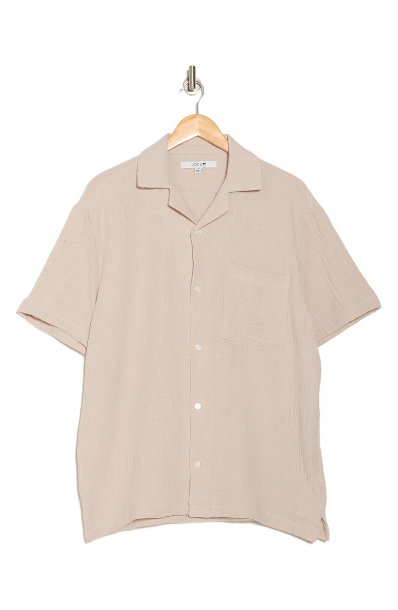 Joe's Cotton Gauze Camp Shirt, Alternate, color, Dove Grey