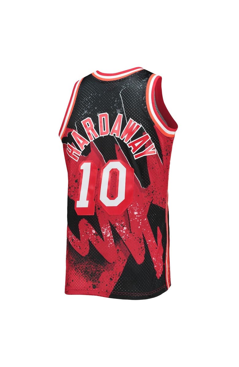 Mitchell & Ness Men's Mitchell & Ness Tim Hardaway Scarlet Miami Heat Hardwood Classics 1996/97 Hyper Hoops Swingman Jersey, Alternate, color, 