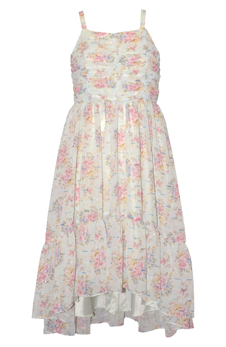 Iris & Ivy Kids' Sequin Chiffon Dress, Main, color, Mint